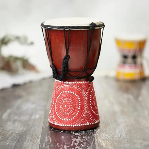 Djembe Power Drum - Natural Wood - African Heritage Collection