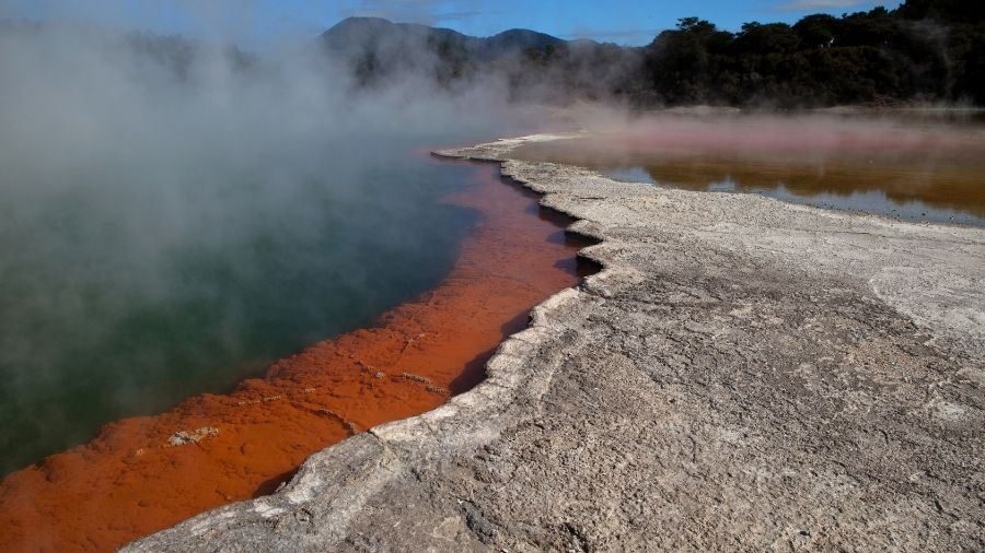 Deadly lake extremely hot and dangerous 