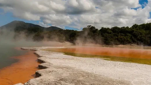 Deadly lake extremely hot and dangerous 