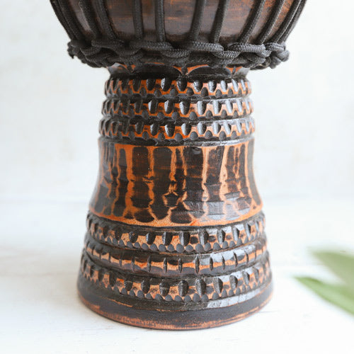 African tribal djembe drum design 