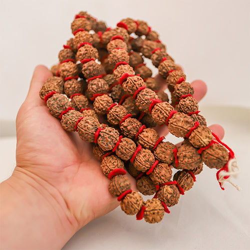 Religious Shiva Tears Mallah Beads Held in Hand