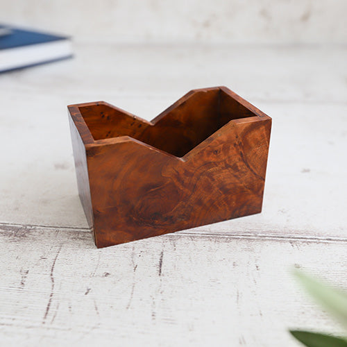 Thuya Wood Card Holder