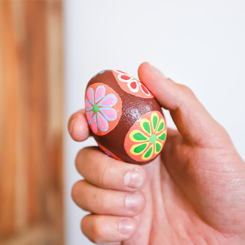 floral egg shaker