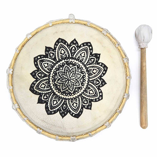 mandala drum with beater