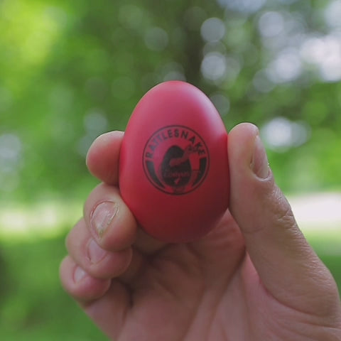 Rattlesnake Percussion Red Egg Shaker Sound Demonstration