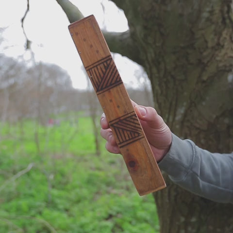 Wooden Jati block rainstick sound demonstration