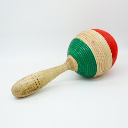 large head Ratan shaker red white and green side